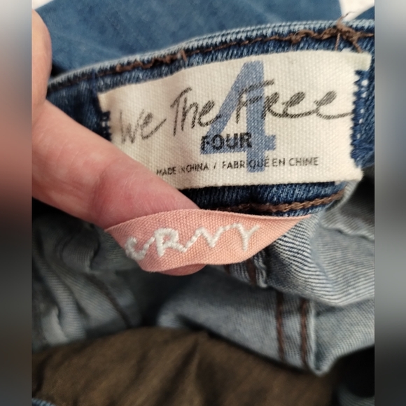 Free People We The Free Crvy 2nd Ave One Piece Jumpsuit Curulean Denim Size 4 - Picture 10 of 11